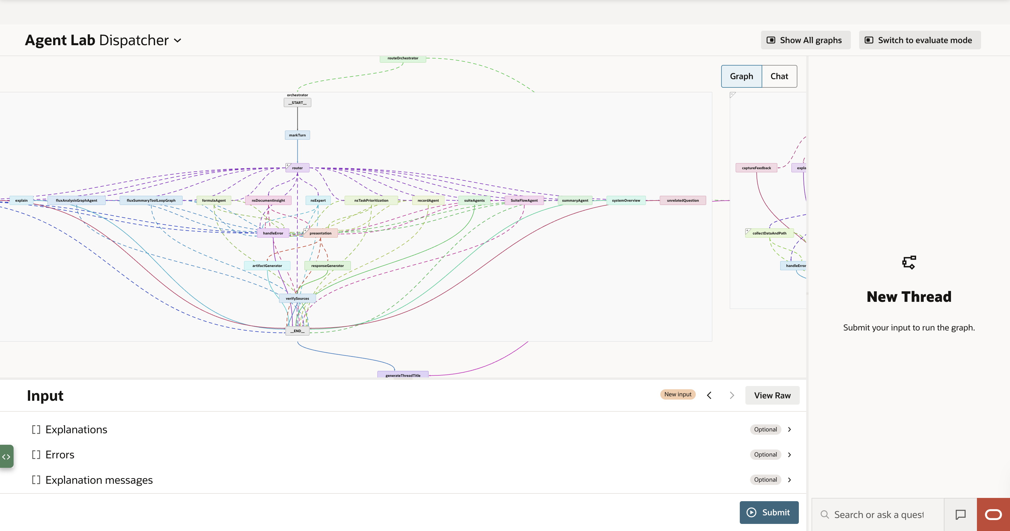 Agent Lab Dispatcher graph interface
